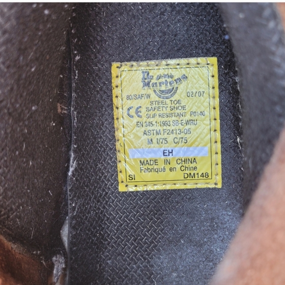 Dr Martens Air Wair Industrial Steel Toe Boots DMs  ASTM F2413-05 Men Size 12M - Picture 14 of 16